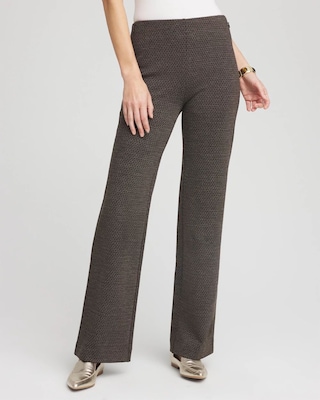 Juliet Jacquard Full-Length Ponte Pants | Chico's